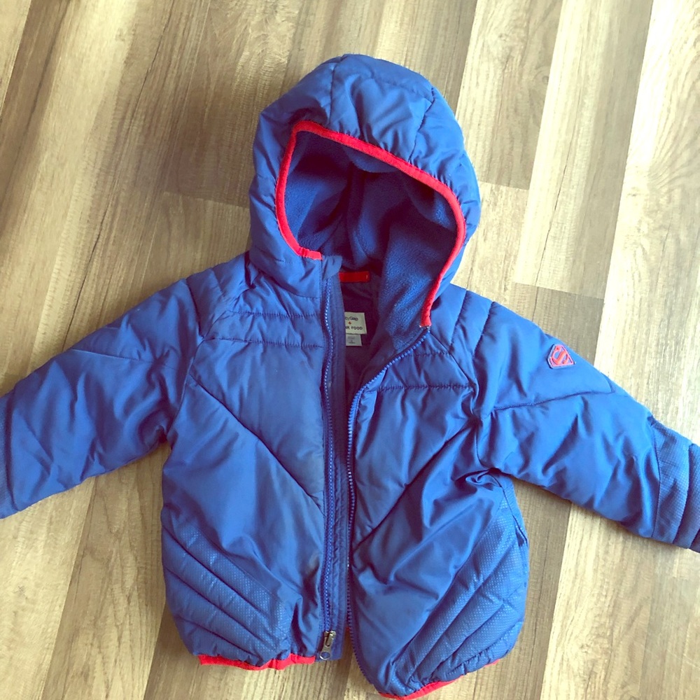 Super man puffer jacket